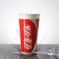 Gobelet à café jetable de haute qualité en papier compostable à simple paroi pour boissons chaudes