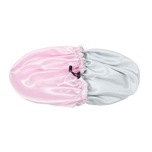 Customizable Satin <b>Hair</b> Wraps Women Kids Adjustable Buckle Strap for Curly Night Sleeping Double Layer <b>Bonnets</b> - Product Image 3