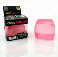Jouet anti-stress populaire, portable, mignon, de poche, en forme de cube carré, pour la décoration de bureau