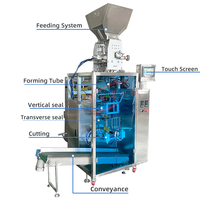 Machine d'emballage de granulés à scellage quatre côtés pour sachets à deux rangées et deux connexions, pour arômes de boissons et de thé au lait, vente directe usine