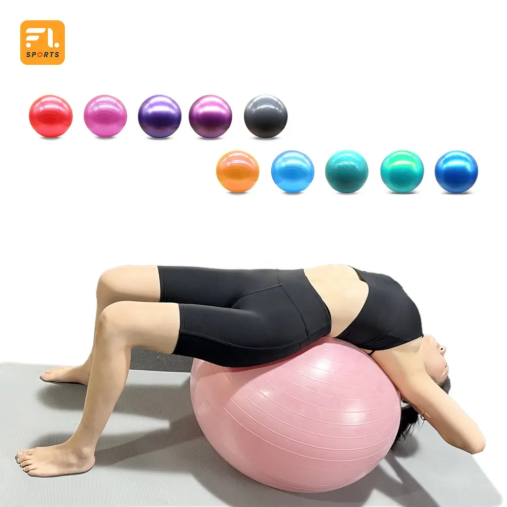FULI घर जिम संतुलन गेंद 58cm ट्रेनर Swissball बोला डे पिलेट्स Gymball व्यायाम योग गेंदों