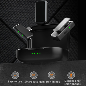 2025 nuovo portatile K16 2 in 1 rumore senza fili minuscolo Mini Mini senza fili microfonereduction collare Clip microfono per l'insegnante - Product Image 3