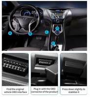 Traceur GPS OBD à brancher pour camions et taxis, dispositif de gestion de flotte avec surveillance vocale, alarme de vitesse, plug-and-play, traceur OBD pour voiture