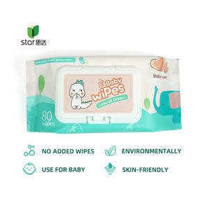 Merci acqua pura dolce non profumato organico personalizzato monouso sensibili salviettine umidificate per bambini per il bambino - Product Image 6