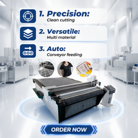 Plotter de Corte CNC para Espuma con Cuchilla Oscilante para Paneles Acústicos de PET, Material de Señalización, Plotter de Corte CNC
