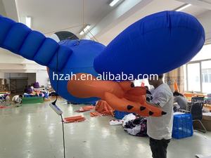 Renkli aydınlatma ile uçan kuş şişme papağan hayvan şekilli balon - Product Image 2