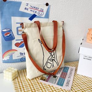 ถุงผ้าแคนวาสถุงผ้าคอตตอนสำหรับซื้อของพิมพ์โลโก้ได้ตามต้องการเป็นมิตรกับสิ่งแวด<span class=keywords><strong>ล</strong></span>้อม - Product Image 3
