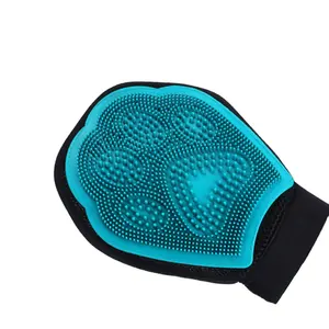 Massage pour animaux de compagnie et Chien de Nettoyage Brosse À Épiler gants gants De Toilettage pour animaux de compagnie