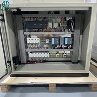 Consola de Control de Automatización Integrada con Botón de Paro de Emergencia, Gabinete de Control Industrial para Fábrica o Taller