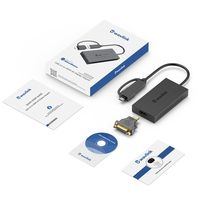 Wavlink USB 3.0/USB C pour adaptateur d'affichage HDMI DVI Thunderbolt 3 convertisseur de moniteur de carte vidéo externe Compatible 1080p Stock