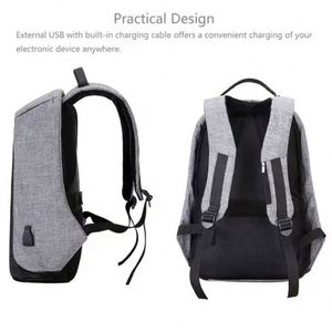 Sac à dos intelligent antivol pour homme, étanche, avec port USB, pour ordinateur portable, fin et élégant - Product Image 5