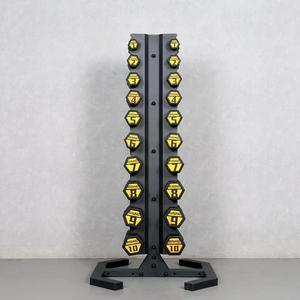 Support à 10 niveaux pour haltères hexagonaux commerciaux pour salle de sport à domicile, magasin d'haltères - Product Image 2