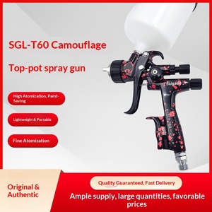 Pistolet <span class=keywords><strong>de</strong></span> peinture pneumatique à alimentation par le haut Saigaole Camouflage SGL-T60, haute atomisation, haute qualité, à base d'eau, pour l'automobile - Product Image 2