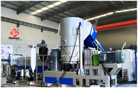 Machine de granulation à deux étages pour ABS, PP, PE, PET, PS, avec refroidissement par eau, ligne de granulation par extrusion