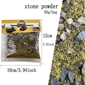 1:35 1:48 1:72 1:87 mô hình quy mô xây dựng thu nhỏ với thảm thực vật đá cỏ mặt đất để bố trí tàu hỏa - Product Image 2