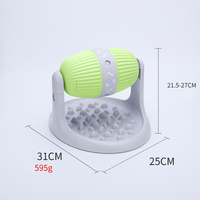 Jouets pour chiens en plastique écologiques à succès – Distributeur de nourriture lent à roulettes, trois couleurs – Fournitures pour animaux de compagnie