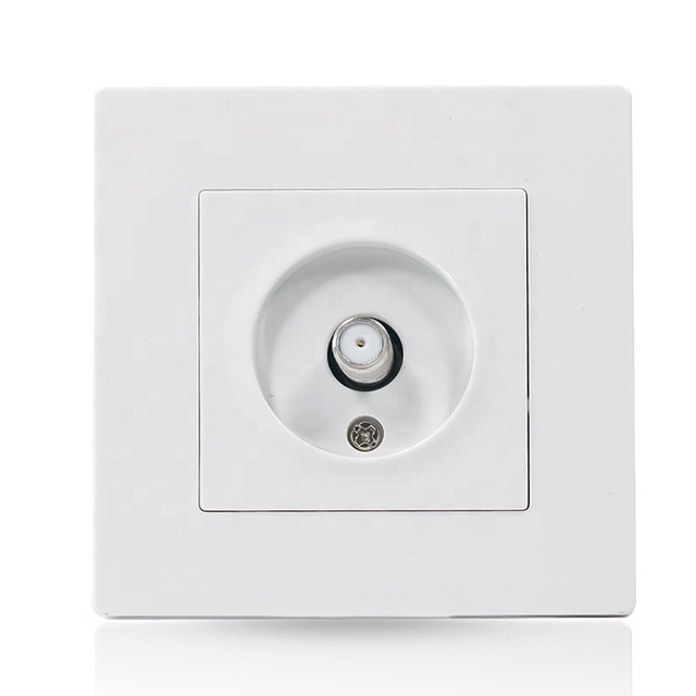 Hot Sale EU Electrical TV Satellite Wall Socket Set White Black Golden Grey Plate Frame PC Television Outlet