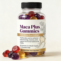 Gummies à l'extrait naturel de racine de Maca – Complément Herbal pour Adultes : Soutient l'énergie et le tonus musculaire
