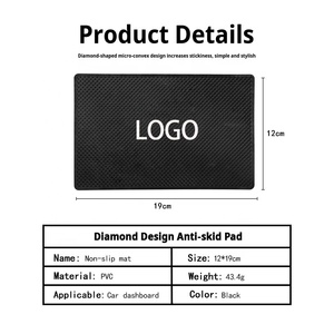 Nhà Máy Biểu Tượng Tùy Chỉnh Xe Bảng Điều Khiển Dính Chống-Trượt Mat Tự Động Không Trượt Dính Gel <span class=keywords><strong>Pad</strong></span> Cho Người Giữ Điện Thoại - Product Image 4