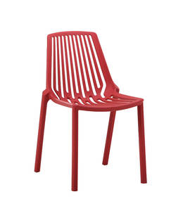 Toptan Modern fabrika ucuz fiyat kolsuz istiflenebilir beyaz plastik yemek sandalyesi - Product Image 4