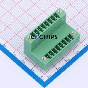 KF2EDGVTM-3.5-2*8P Plug-in Terminal Block Through hole,P=3.5mm Connector Board-to-Board / Socket Closed Screw Fixing 2x8P 3.5mm - Product Image 1