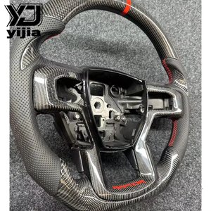 Volant en fibre de carbone véritable FACTORY DIRECT pour <span class=keywords><strong>FORD</strong></span> <span class=keywords><strong>RAPTOR</strong></span> F250 F350 F450 F550 F650 PICKUP STYLE COURSE - Product Image 3