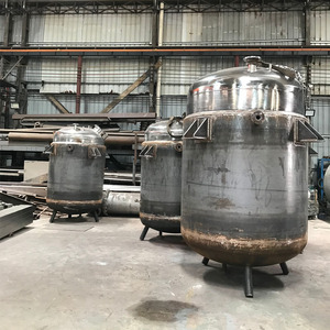 เครื่องปฏิกรณ์แบบมีแจ็คเก็ตทำจากสแตนเลส 304 พร้อมอุปกรณ์ทำความร้อนสำหรับการผลิตโพลีออลอะลูมิเนียมอะเซเทท - Product Image 1