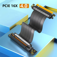 Câble Riser GPU PCIe 4.0 de 30 cm, flexible à 180 degrés, adaptateur d'extension GPU X16 pour PC de bureau - Vente Flash