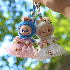 Bubu Doll Outfit Fourth Generation 10cm Bride Gown With Roses For <b>Mini</b> Doll Accessories - Product Image 1