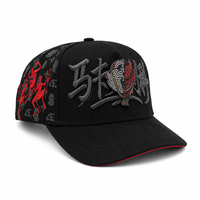 Sombreros casuales de mujer con bordado personalizado, diseño de 5 paneles en forma de A, logotipo impreso, visera curva y detalles de encaje, para pedidos al por mayor.