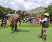 Real Look Realistische Dinosaurus Kostuum Velociraptor Verborgen Benen Aangepast Voor Dinosaurus Park Show