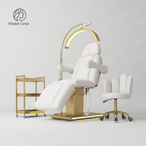 Lit <span class=keywords><strong>de</strong></span> beauté électrique moderne Madamcenter avec design ergonomique et cuir synthétique pour salon, spa, <span class=keywords><strong>table</strong></span> <span class=keywords><strong>de</strong></span> <span class=keywords><strong>massage</strong></span> pour soins du visage - Product Image 2