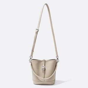 Nuevo bolso de hombro de cuero de alta gama estilo retro, bolso de mano para mujer, bolso tipo cubo a la moda - Product Image 5