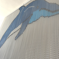 Rideau moustiquaire en maille métallique à double crochet en aluminium pour la maison, l'hôtel, le restaurant, séparateur de pièce