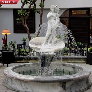 Fontana d'Acqua in Marmo Naturale Personalizzata con Statua di Aquila, Prodotto <span class=keywords><strong>per</strong></span> <span class=keywords><strong>Giardino</strong></span>, Stile Arabia Saudita - Product Image 2