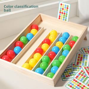 Jeu Montessori Classique et Populaire de Tri de Couleurs par Balles avec Outils de Motricité Fine et Plateaux d'Appariement pour l'Apprentissage Précoce des Tout-Petits Garçons et Filles - Product Image 6