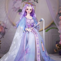 Dream fairy 60cm grande poupée bjd 13 corps avec ensemble complet poupées mâles pour filles