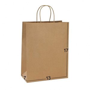 Bolsa de Papel Kraft Verde Azulado para Regalos y Compras con Impresión Personalizada 2024 - Product Image 4