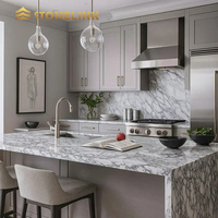 Marbre Arabescato Corchia d'Italie, blanc avec des veines grises, moderne, durable, pierre naturelle, cuisine, salle de bain, sol, mur, poli, finition mate, dalles