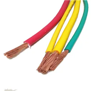 Esnek kablo H07V-R 450/750V tek çekirdekli çok telli Pvc yalıtımlı elektrik kablosu teller ev kablolama bakır tel