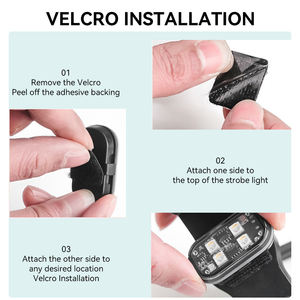 Luces Decorativas Inalámbricas con Control Remoto, Luces Intermitentes RGB de 12 V y 10 W para Automóviles y Motocicletas - Product Image 3