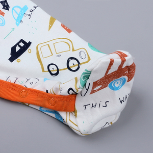 Pyjama bébé personnalisé à manches longues avec fermeture à boutons-pression, combinaison bébé en coton doux, vêtements de nuit pour garçon et fille - Product Image 5