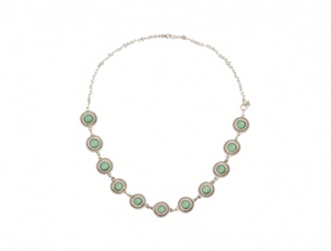 Catena da Vita Retrò in Lega di Zinco per Donna con Incastonatura in Turchese, Lunghezza Standard, Gioiello per il Corpo da Indossare Quotidianamente - Product Image 1