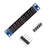 MAX7219 7 Segmen 8 Digit Templat Tampilan Tabung Mikrokontroler Mendukung Modul Kontrol Bertingkat untuk Arduino MCU/ 51/ AVR/ STM32