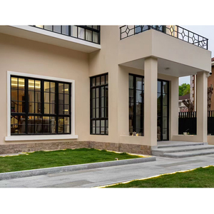 Kasırga Dayanıklı Çift Camlı Pencereler ve Kapılar Alüminyum Kemer Güvenlikli Pencereler Tam Çerçeveli Cam Sabit Pencere - Product Image 5