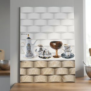 Carreaux muraux en céramique numérique émaillée 300x600mm pour cuisine et hall intérieurs avec fonction pare-feu - Product Image 5