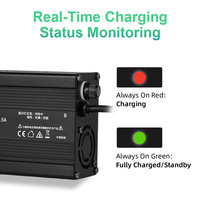Chargeur rapide XieTong S120 120W AC/DC 14.6V 10A AGM pour batteries au plomb, en alliage d'aluminium, compatible EU/AU/UK/US, pour vélos électriques