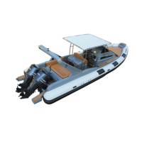 Bateau gonflable à coque en fibre de verre Hyphalon Bateau à voile de luxe