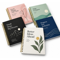 Carnet de notes professionnel personnalisé à spirale avec couverture rigide imprimée UV A5 B4, cadeau