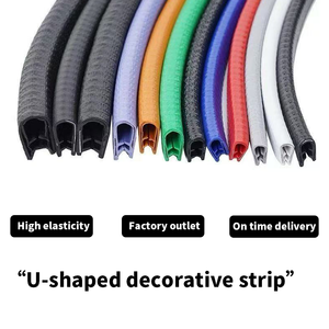 חם מכירת U בצורת איטום רצועת איטום מפחיתה רעש מכונית אוניברסלית דלת וחלונות חיצוני - Product Image 2